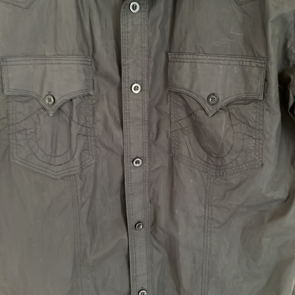 True Religion Black Short Sleeve Shirt - Picture 5 of 10